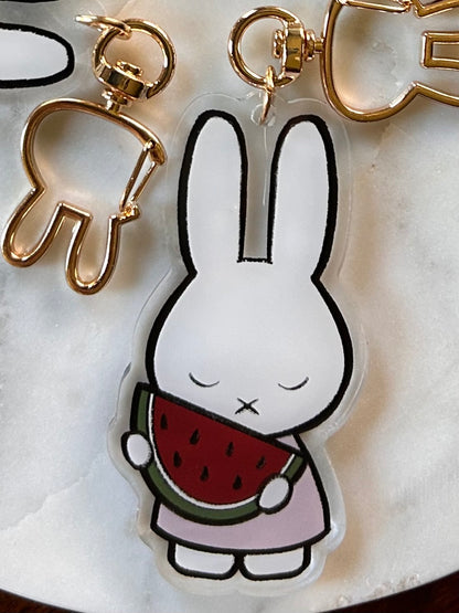 miffy x melanie pro Palestine acrylic keychains