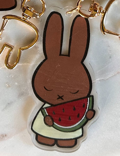 miffy x melanie pro Palestine acrylic keychains