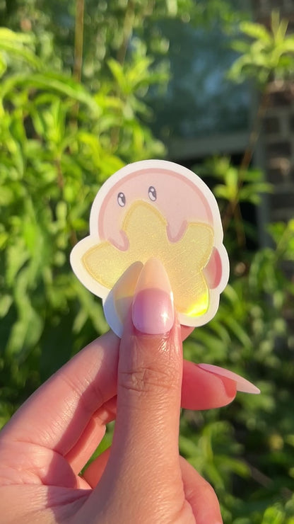 die cut kirby star sticker